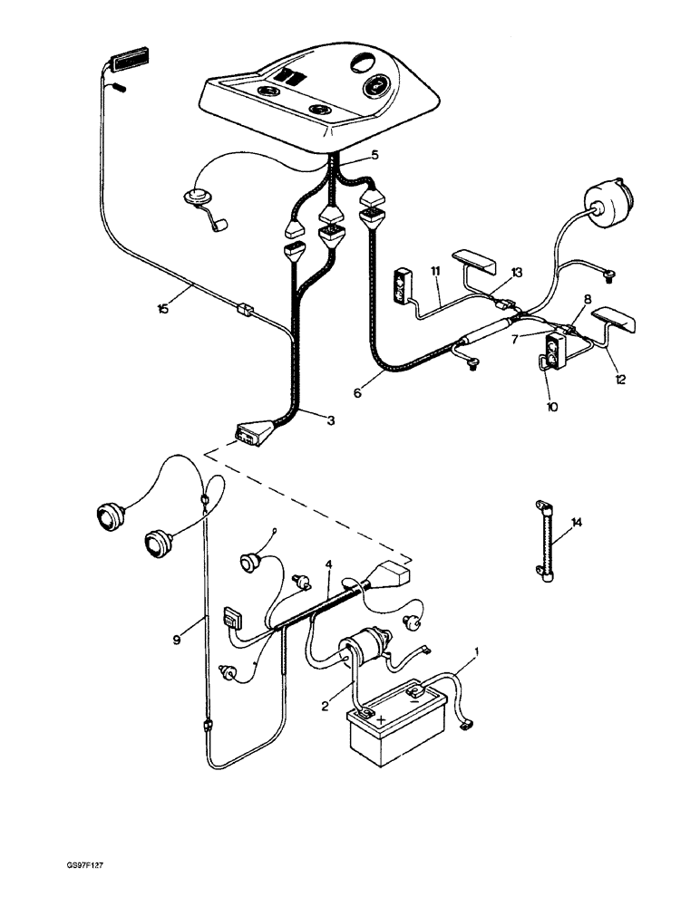 Схема запчастей Case IH 885 - (4-02) - ELECTRICAL WIRING, 885Q, 885QH AND 885SK TRACTORS (04) - ELECTRICAL SYSTEMS