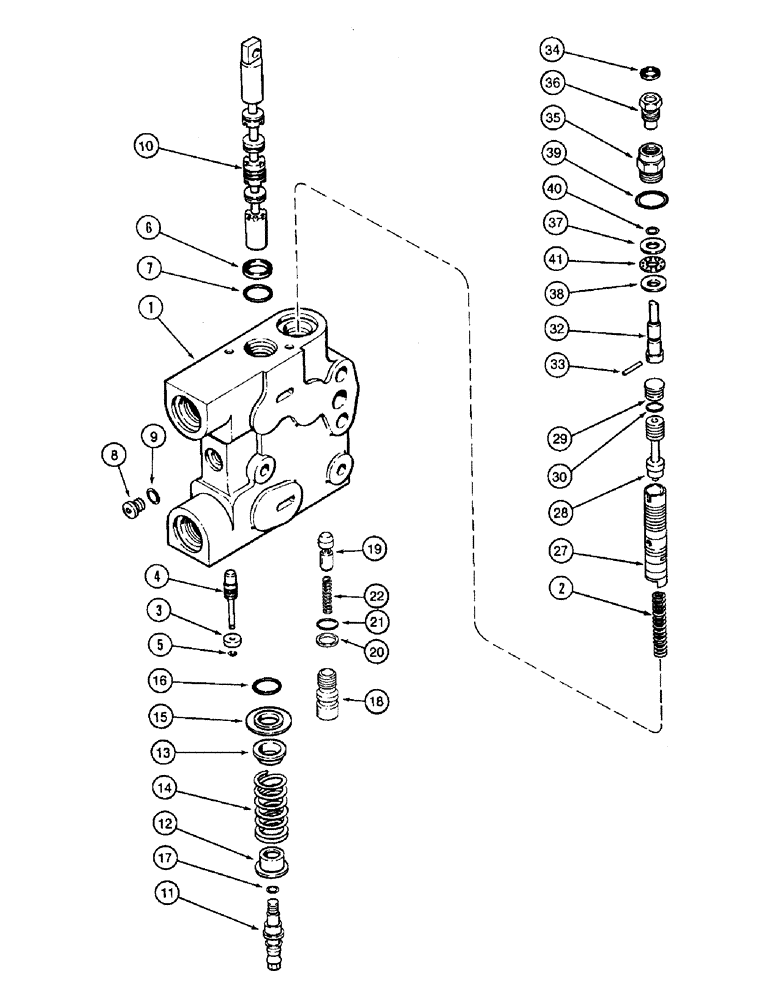 Схема запчастей Case IH 8920 - (8-052) - HYDRAULIC REMOTE VALVE ASSEMBLY, SECOND, THIRD AND FOURTH REMOTE WITH LOAD CHECK (08) - HYDRAULICS