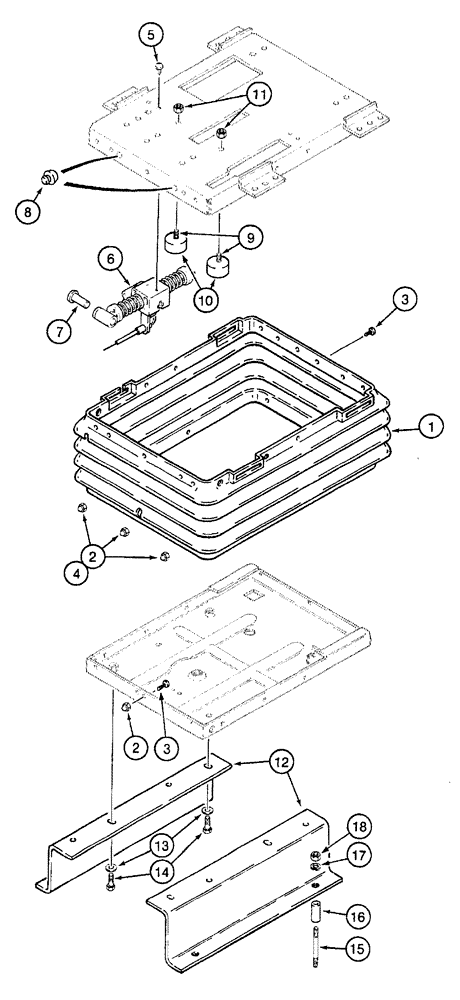 Схема запчастей Case IH 7230 - (9-084) - DELUXE AIR SUSPENSION SEAT, BOOT AND MOUNTS, PRIOR TO TRACTOR PIN JJA0061559 (09) - CHASSIS/ATTACHMENTS