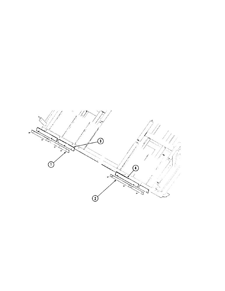 Схема запчастей Case IH 1075 - (078[A]) - FRONT DRAPER PROTECTION (58) - ATTACHMENTS/HEADERS