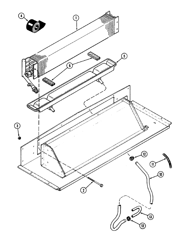 Схема запчастей Case IH 4890 - (9-440) - CAB, AIR CONDITIONING EVAPORATOR, PRIOR TO CAB SERIAL NO. 12033998 (09) - CHASSIS/ATTACHMENTS