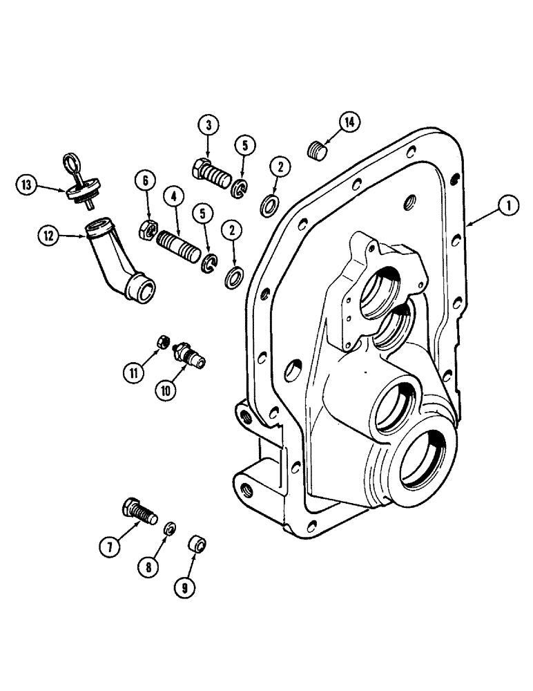 Схема запчастей Case IH 1896 - (6-224) - PTO HOUSING (06) - POWER TRAIN