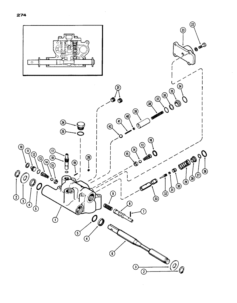 Схема запчастей Case IH 1200 - (274) - CONTROL VALVE (08) - HYDRAULICS