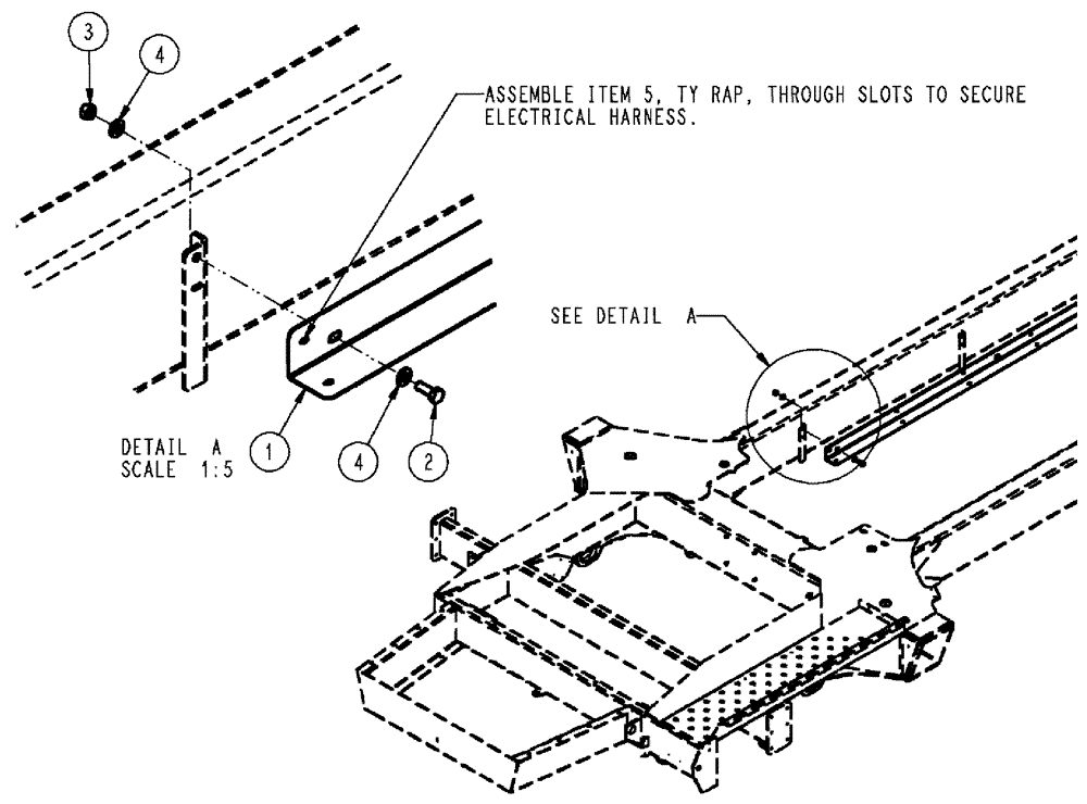 Схема запчастей Case IH SPX3310 - (04-026) - ELECTRICAL MOUNTING GROUP Suspension & Frame