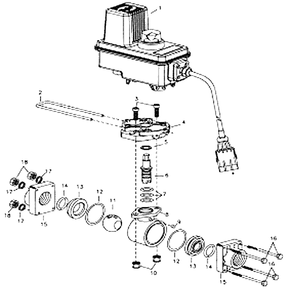 Схема запчастей Case IH 3185 - (09-054) - VALVE, ELECTRICAL BALL Liquid Plumbing