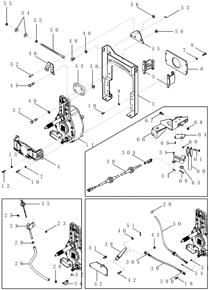 Схема запчастей Case IH 2377 - (09B-01) - ROTOR DRIVE - GEARBOX MOUNTING - BSN HAJ0295001 (14) - ROTOR, CONCANVES & SIEVE