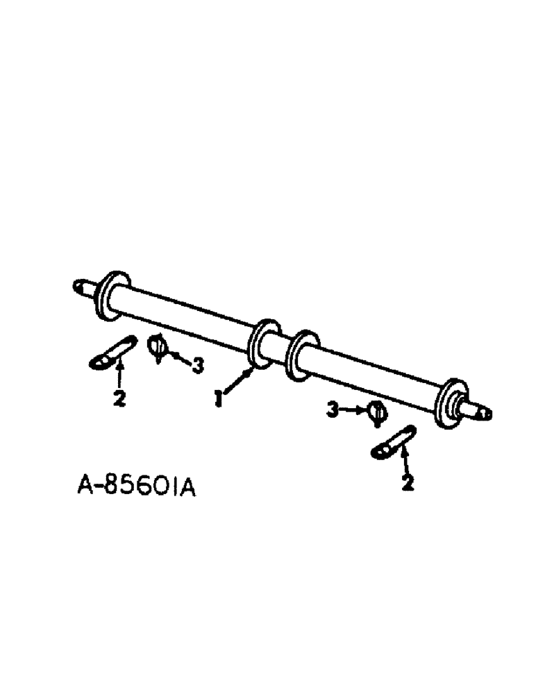 Схема запчастей Case IH 82-SERIES - (B-06) - THREE POINT HITCH SPINDLE, CATEGORY II 