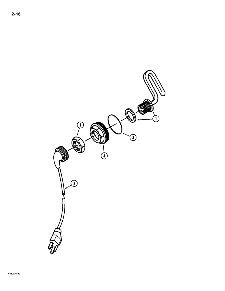 Схема запчастей Case IH 9190 - (2-16) - BLOCK HEATER, ENGINE (02) - ENGINE