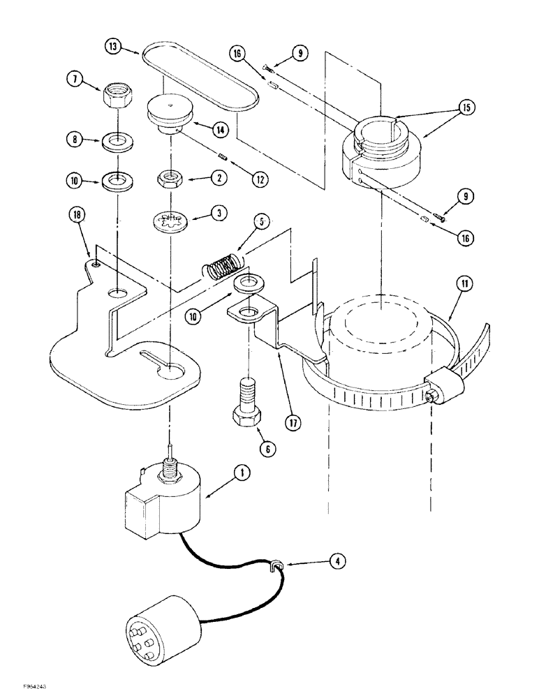 Схема запчастей Case IH 9350 - (4-82) - ENCODER ASSEMBLY (04) - ELECTRICAL SYSTEMS