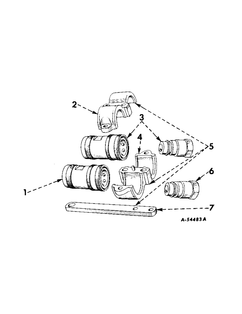 Схема запчастей Case IH 200 - (241) - HYDRAULIC SYSTEM, BREAK-AWAY AND SELF-SEALING COUPLINGS, FARMALL AND INTERNATIONAL 240 TRACTORS (07) - HYDRAULIC SYSTEM