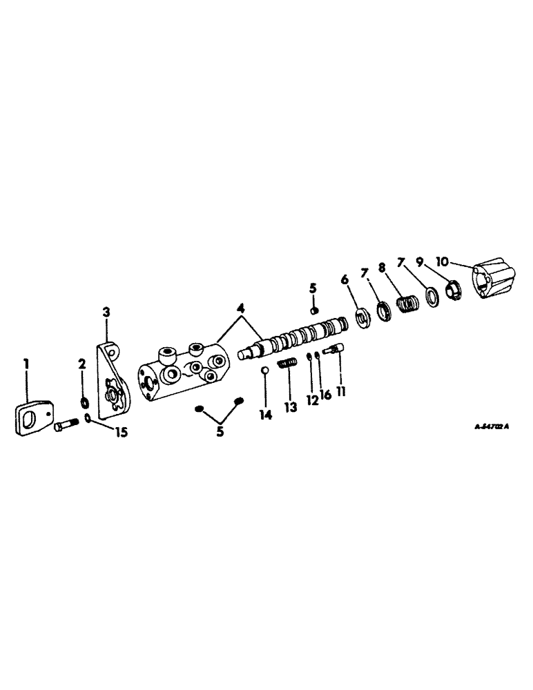 Схема запчастей Case IH 403 - (169) - SIDE LEVELING AND REAR LEVELING VALVE (35) - HYDRAULIC SYSTEMS