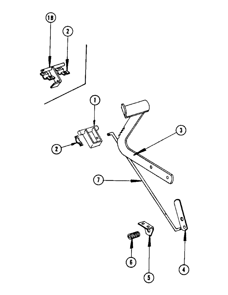 Схема запчастей Case IH 960 - (326) - BRAKE LOCK (33) - BRAKES & CONTROLS