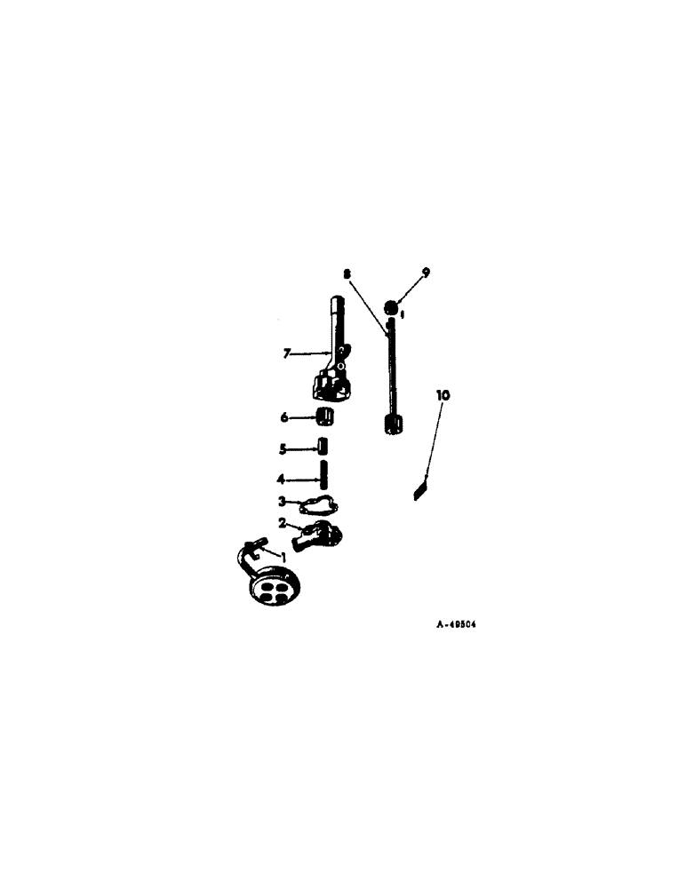 Схема запчастей Case IH 201 - (A-012) - CRANKCASE OIL PUMP (10) - ENGINE