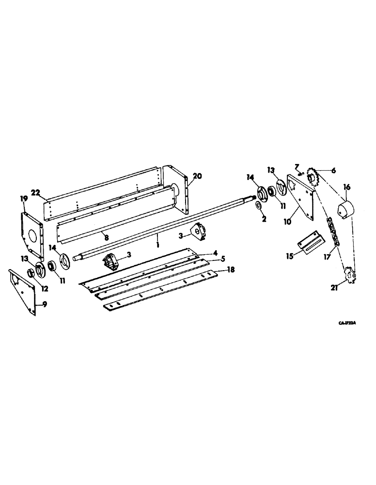 Схема запчастей Case IH 724 - (K-14) - BEATER AND BEATER DRIVE (58) - ATTACHMENTS/HEADERS