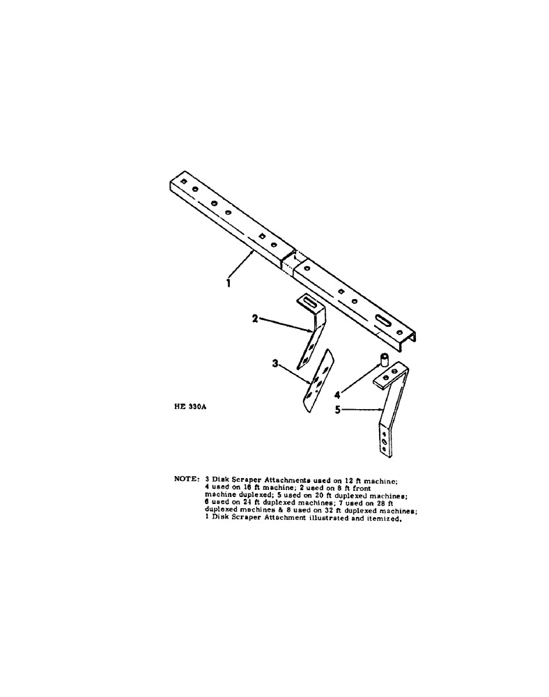 Схема запчастей Case IH 300 - (10-17) - DISK SCRAPER ATTACHMENT 