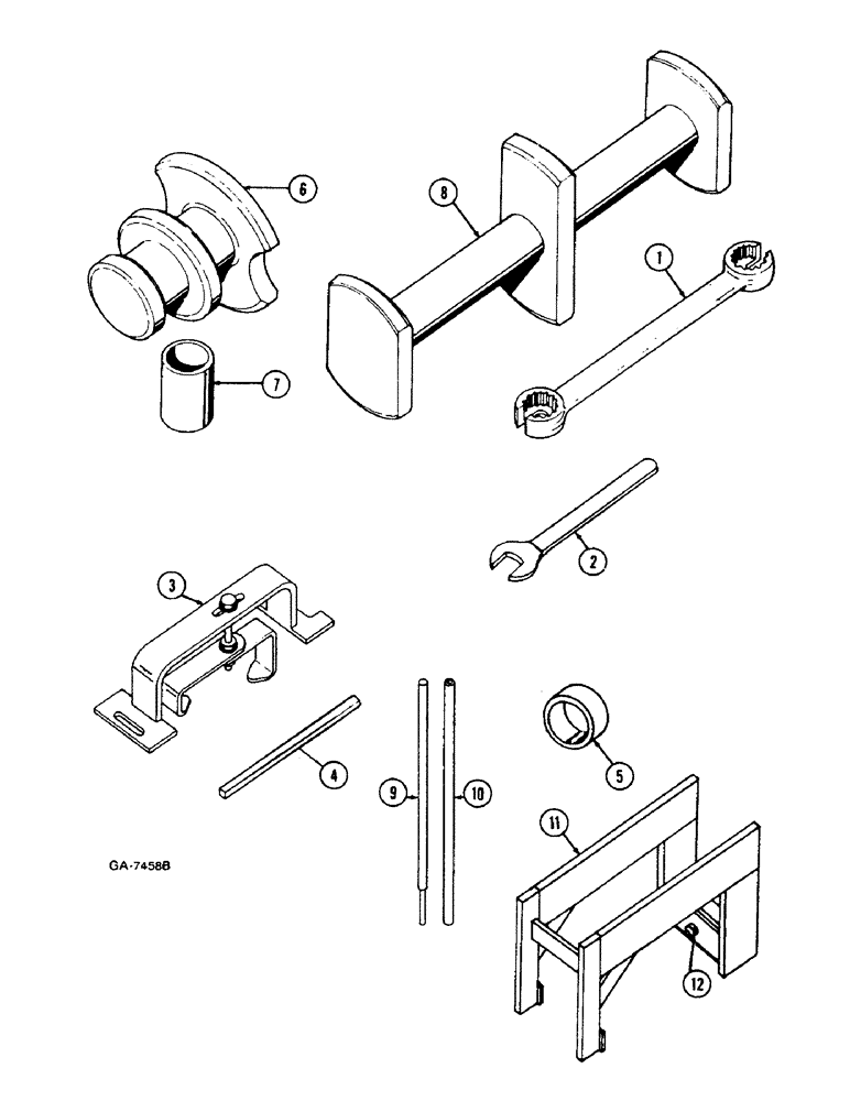 Схема запчастей Case IH 633 - (6-444) - SERVICE TOOLS FOR TRANSMISSION (06) - POWER TRAIN