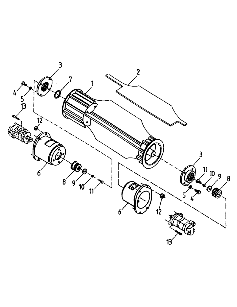 Схема запчастей Case IH 7700 - (A05-02) - BUTTLIFT ROLLER, LEG BASECUTTER Mainframe & Functioning Components