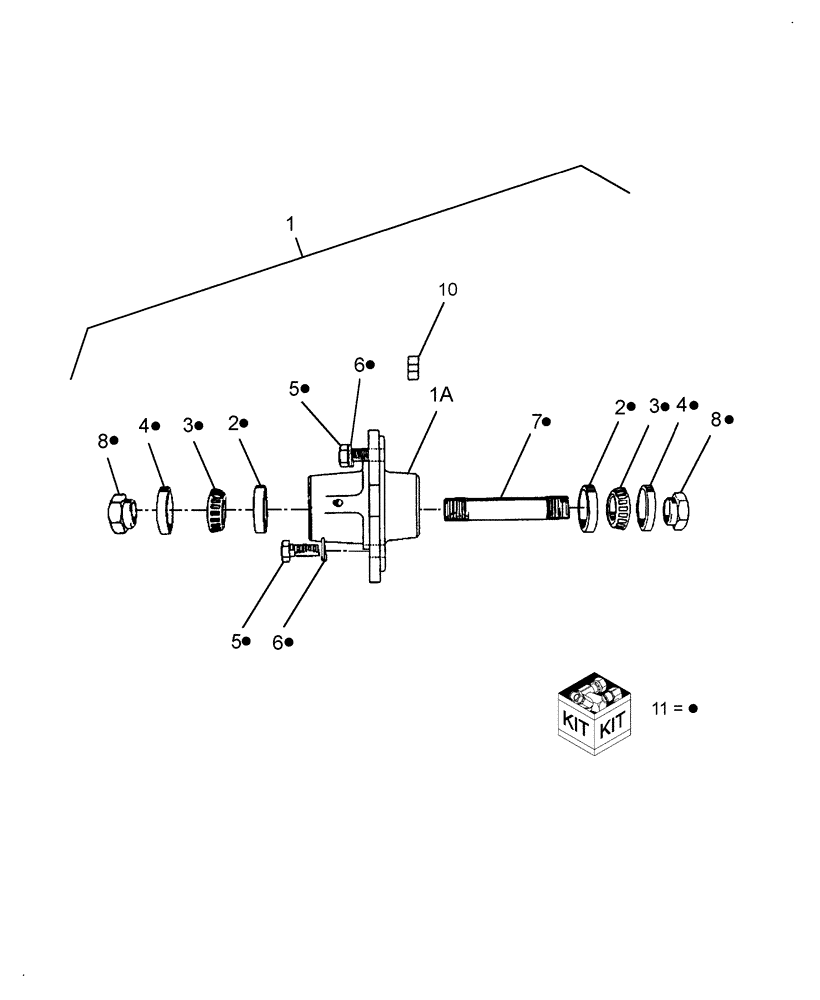 Схема запчастей Case IH RC727 - (040) - TAILWHEEL HUB 