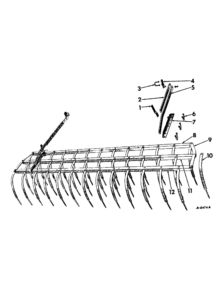 Схема запчастей Case IH 144 - (L-10) - WEEDER MULCHER, ONE SECTION 