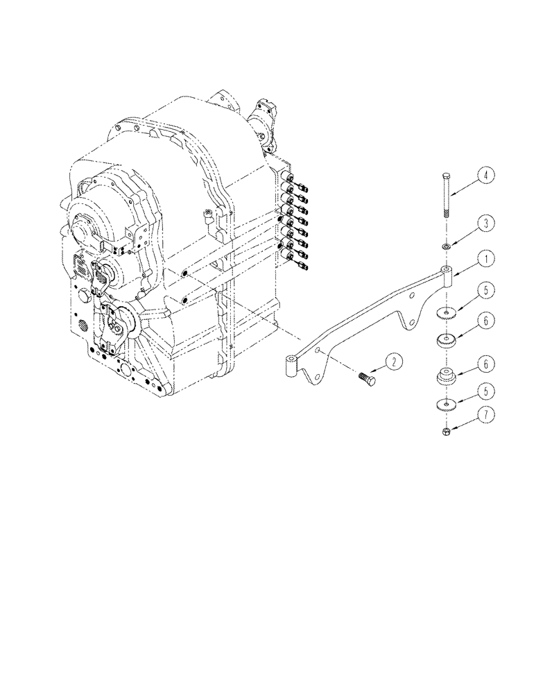 Схема запчастей Case IH STX375 - (06-17) - TRANSMISSION MOUNTING, POWER SHIFT TRANSMISSION (06) - POWER TRAIN