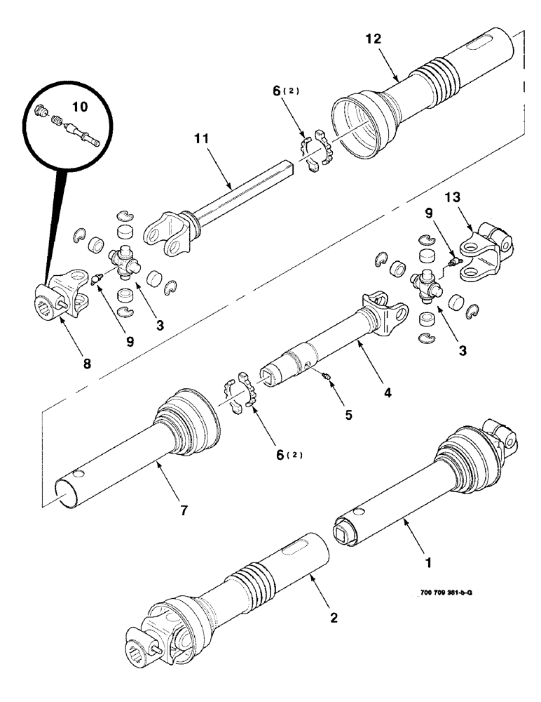 Схема запчастей Case IH 8340 - (2-08) - U-JOINT ASSEMBLY, WALTERSCHEID, S/N CFH0041572 THRU CFH0041987 (31) - IMPLEMENT POWER TAKE OFF