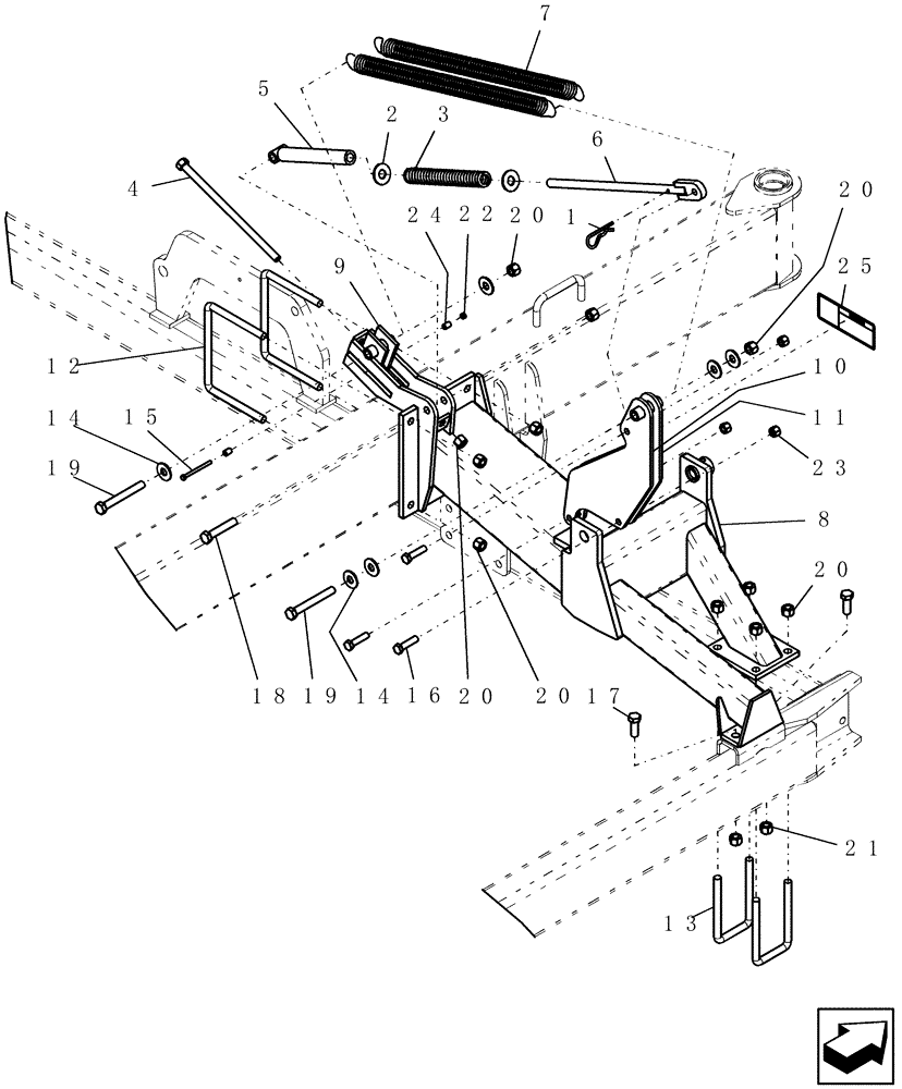 Схема запчастей Case IH 40 - (75.200.01) - ENDMARKER MOUNTS (75) - SOIL PREPARATION