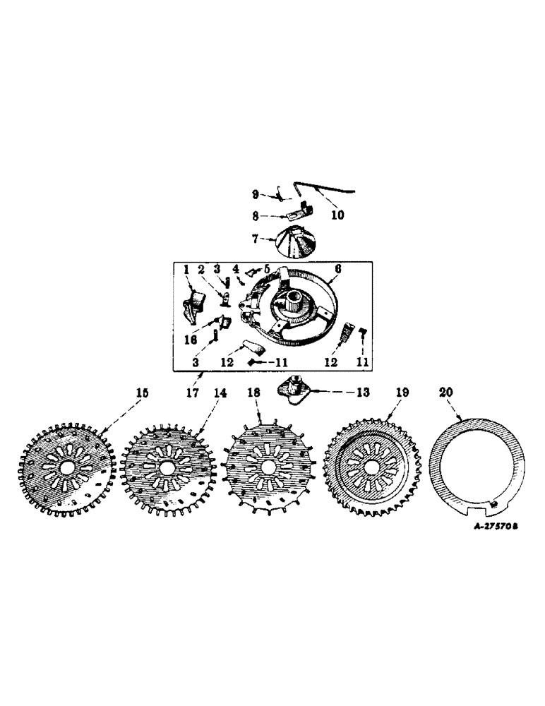 Схема запчастей Case IH 186 - (C-45) - COTTON PLANTING EQUIPMENT, FOR COMBINATION HOPPER 