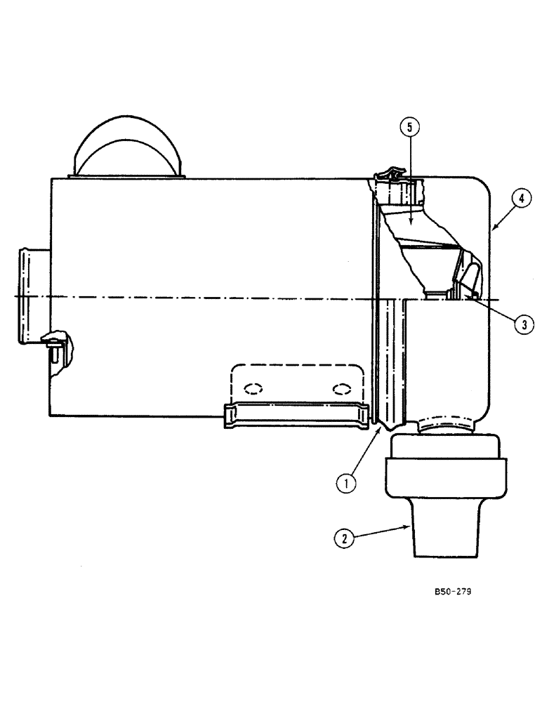 Схема запчастей Case IH 685 - (2-096) - AIR CLEANER - DONALDSON (02) - ENGINE