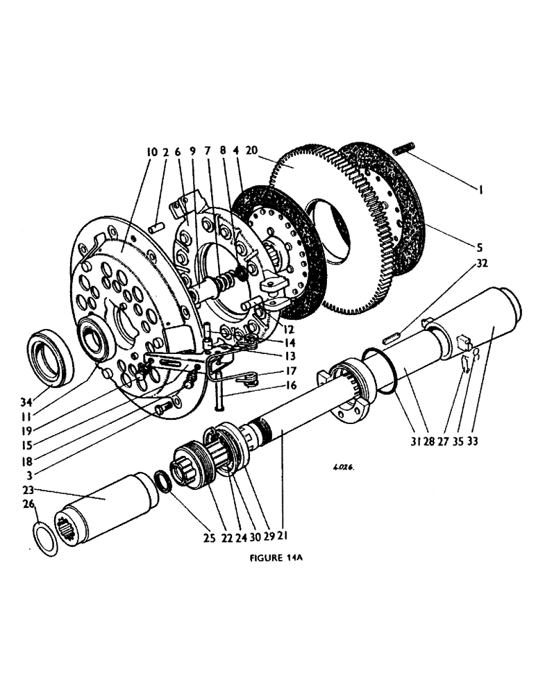 Схема запчастей Case IH 780 - (023A) - DOUBLE CLUTCH, LAYCOCK (03.1) - CLUTCH