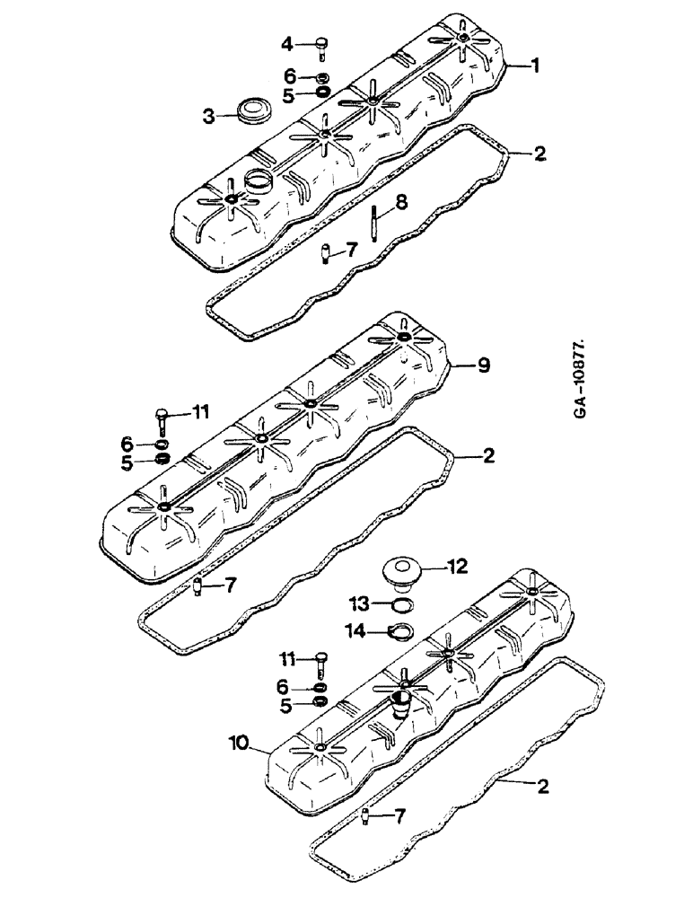 Схема запчастей Case IH D-358 - (08-07) - VALVE HOUSING COVER, 6 CYLINDER 