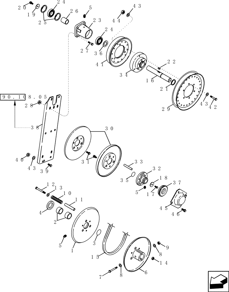 Схема запчастей Case IH 2577 - (74.136.01) - CLEANING FAN - DRIVE (74) - CLEANING