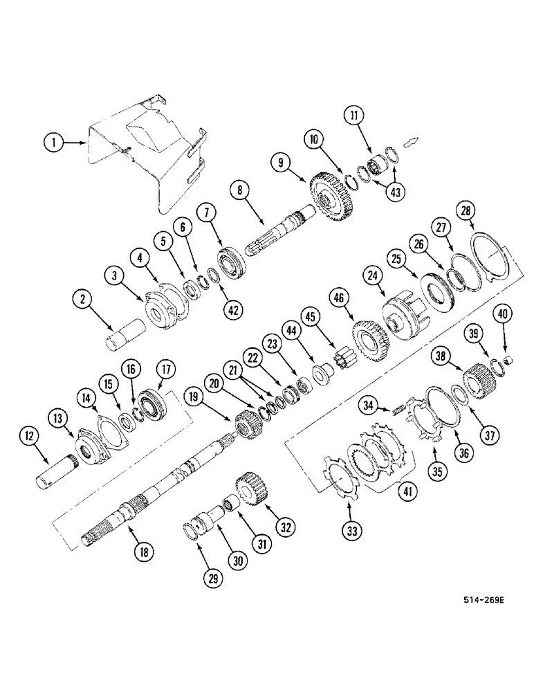 Схема запчастей Case IH 685 - (6-404) - INDEPENDENT POWER TAKE OFF-DUAL SPEED (06) - POWER TRAIN