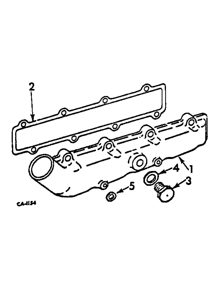 Схема запчастей Case IH 674 - (12-51) - INTAKE MANIFOLD Power