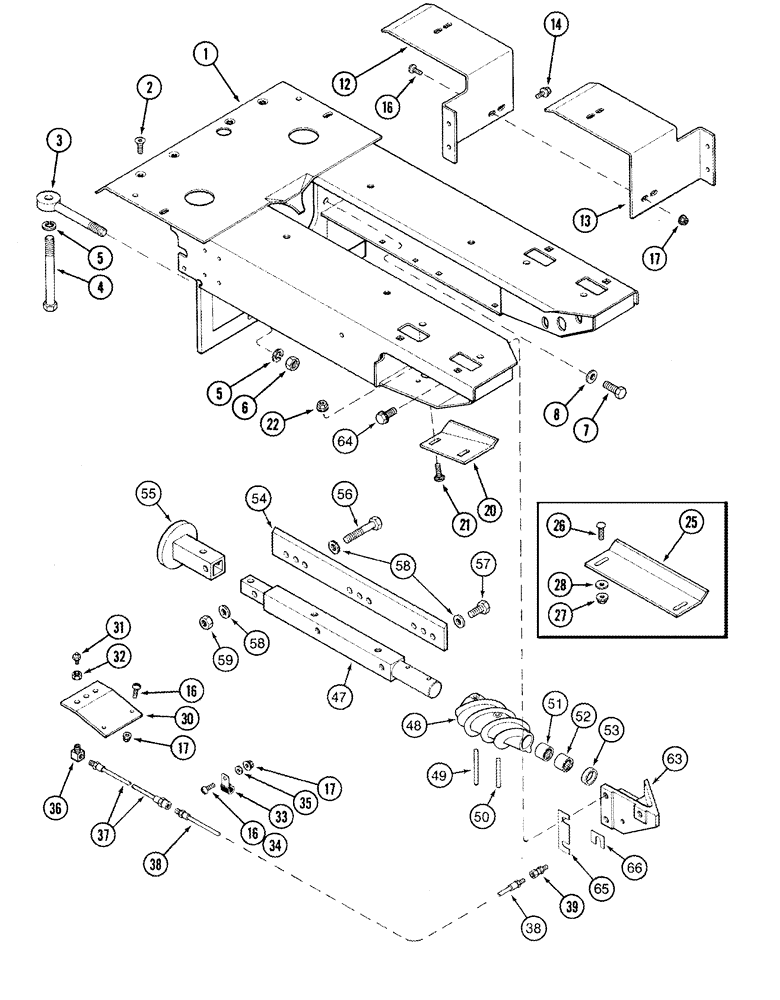 Схема запчастей Case IH 1063 - (09-10) - STALK ROLL AND FRAME - JJC0146000 (09) - CHASSIS