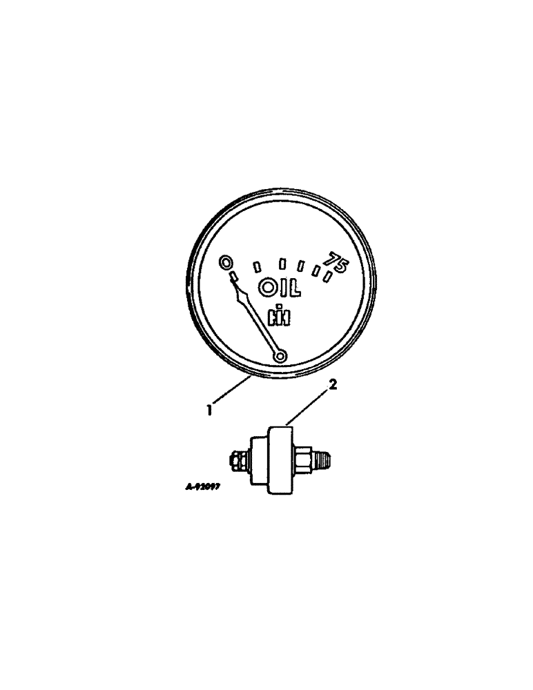 Схема запчастей Case IH INTERNATIONAL - (12-20) - POWER, C-60 ENGINE, OIL PRESSURE GAUGE Power