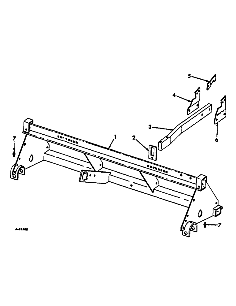 Схема запчастей Case IH 56-SERIES - (N-05) - MAIN FRAME AND CYLINDER BRACKET, FOR 2-ROW PLANTERS 