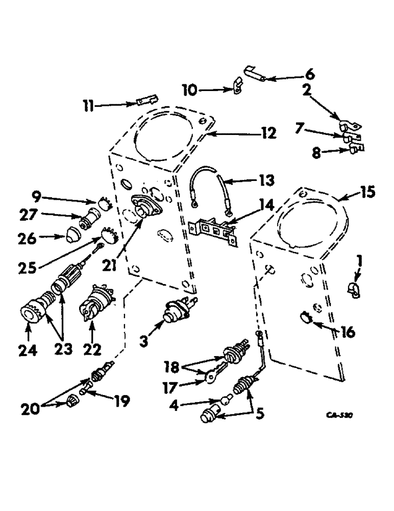 Схема запчастей Case IH 21026 - (08-12) - ELECTRICAL, ENGINE CONTROLS AND SWITCHES (06) - ELECTRICAL