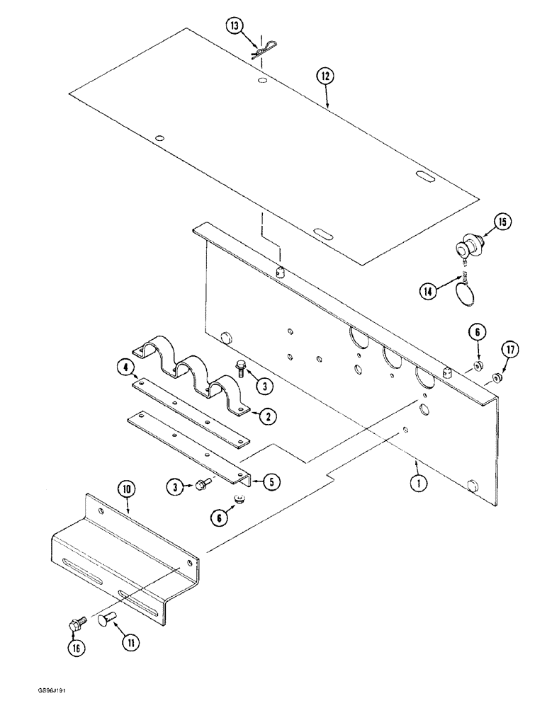 Схема запчастей Case IH 1660 - (8-46) - REEL DRIVE MOUNTING (07) - HYDRAULICS