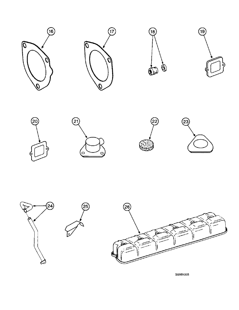 Схема запчастей Case IH DTI-466B - (9E-042) - SERVICE KITS 