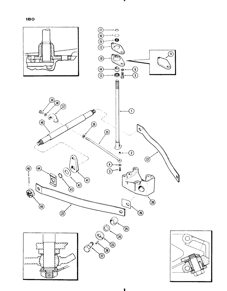 Схема запчастей Case IH 730 SERIES - (180) - DRAFT-O-MATIC LOWER SENSING, 1ST USED TRAC. S/N 8348489 (08) - HYDRAULICS