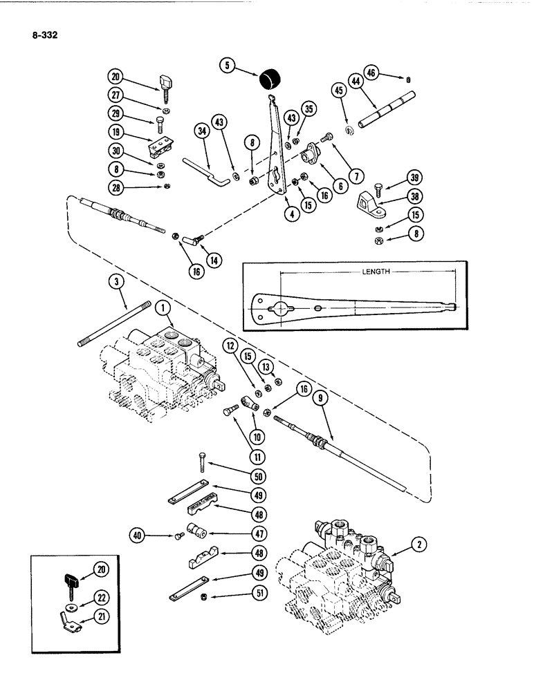 Схема запчастей Case IH 4494 - (8-332) - REMOTE HYDRAULIC ATTACHMENT, CONTINUED ON NEXT PAGE (08) - HYDRAULICS