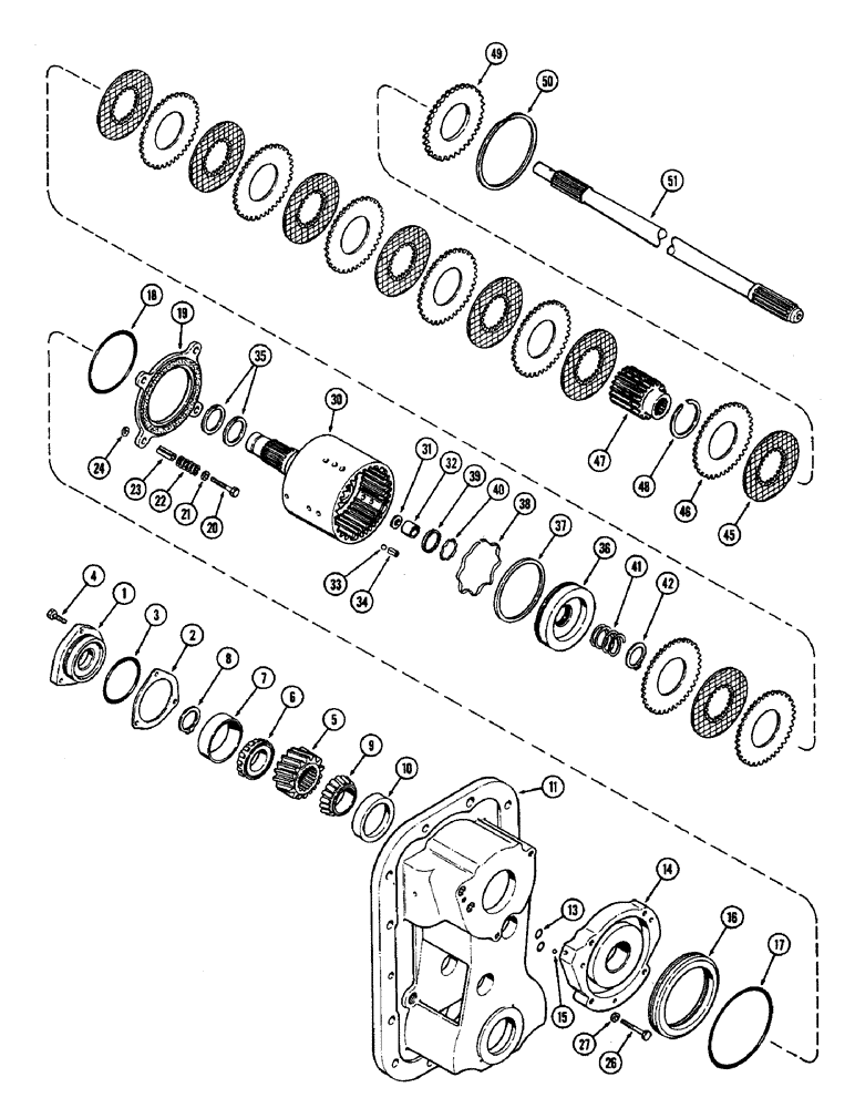 Схема запчастей Case IH 2590 - (6-228) - PTO CLUTCH AND BRAKE (06) - POWER TRAIN