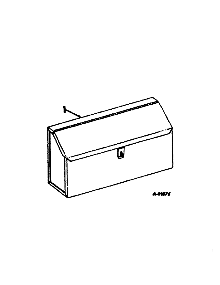 Схема запчастей Case IH 1256 - (M-08) - SEAT, OPERATORS PLATFORM AND MISCELLANEOUS, TOOL BOX ATTACHMENT (10) - OPERATORS PLATFORM