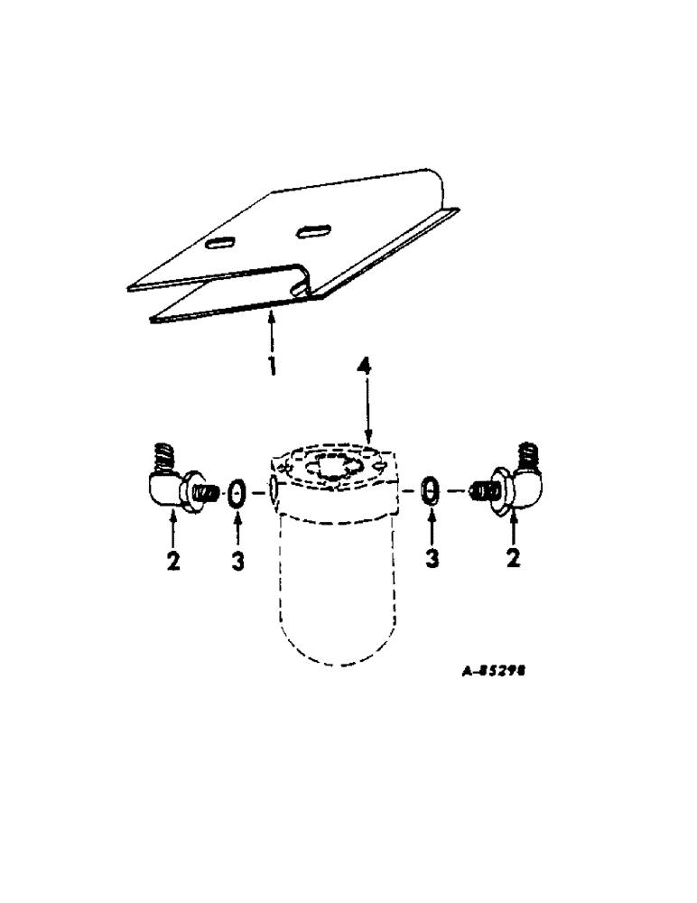 Схема запчастей Case IH 616 - (F-25) - HYDRAULICS SYSTEM, OIL FILTER SUPPORT ADAPTER, 616 001595 (07) - HYDRAULIC SYSTEM