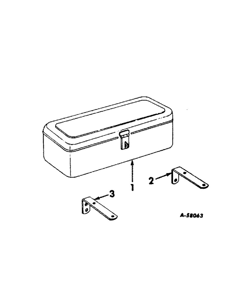 Схема запчастей Case IH 1256 - (M-07[A]) - SEAT, OPERATORS PLATFORM AND MISCELLANEOUS, TOOL BOX MOUNTED ON FRONT CHANNEL (10) - OPERATORS PLATFORM