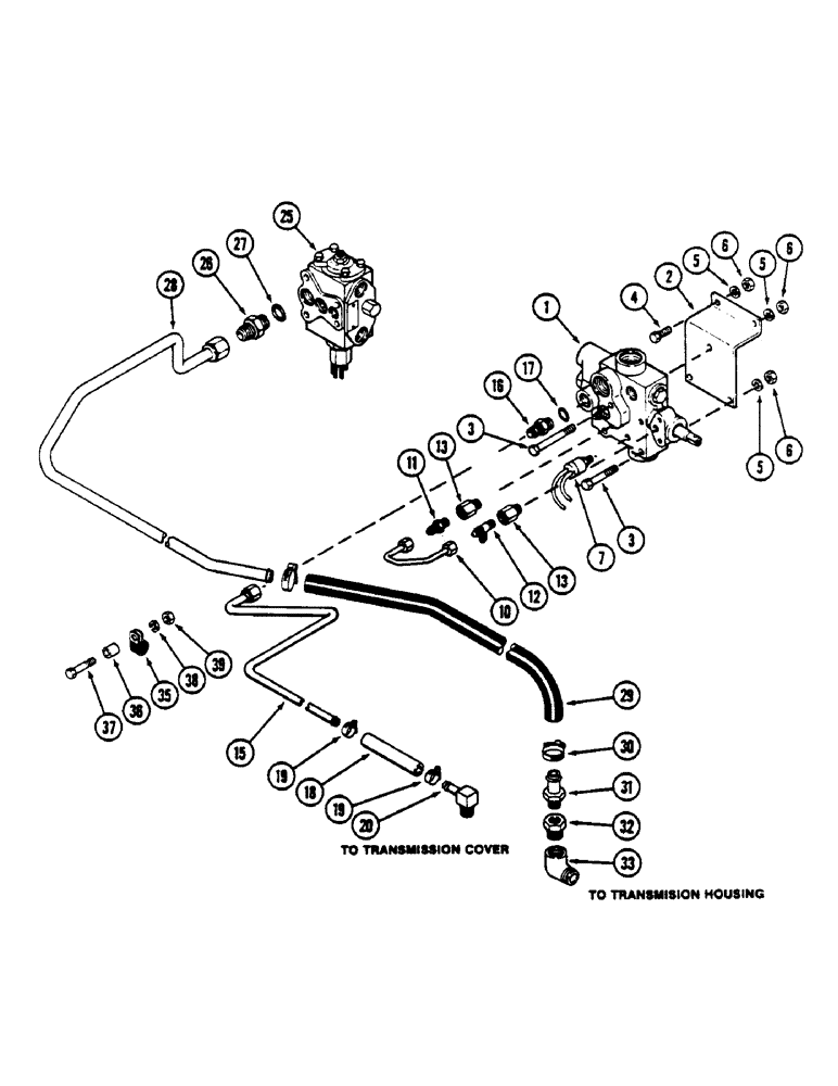 Схема запчастей Case IH 4690 - (8-246) - HYDRAULIC PRESSURE REGULATOR AND RETURN, PRIOR TO P.I.N. 8860450 (08) - HYDRAULICS