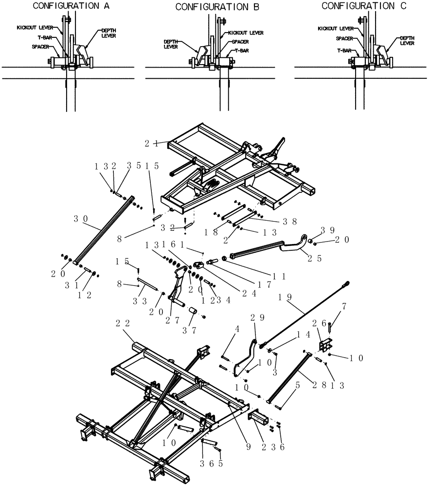 Схема запчастей Case IH 700 - (39.100.14) - FRAME, OUTER WING (39) - FRAMES AND BALLASTING