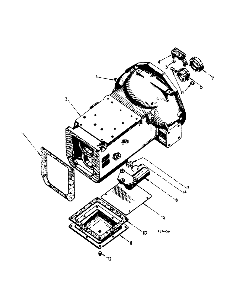 Схема запчастей Case IH 2350 - (6-30) - CONSTANT RUNNING P.T.O. ATTACHMENT, CLUTCH HOUSING (06) - POWER TRAIN