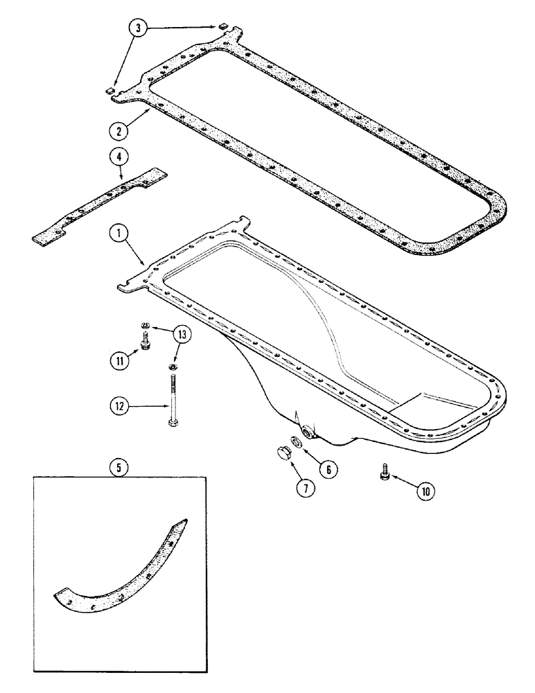 Схема запчастей Case IH 4694 - (2-044) - OIL PAN, 504BDTI DIESEL ENGINE (02) - ENGINE