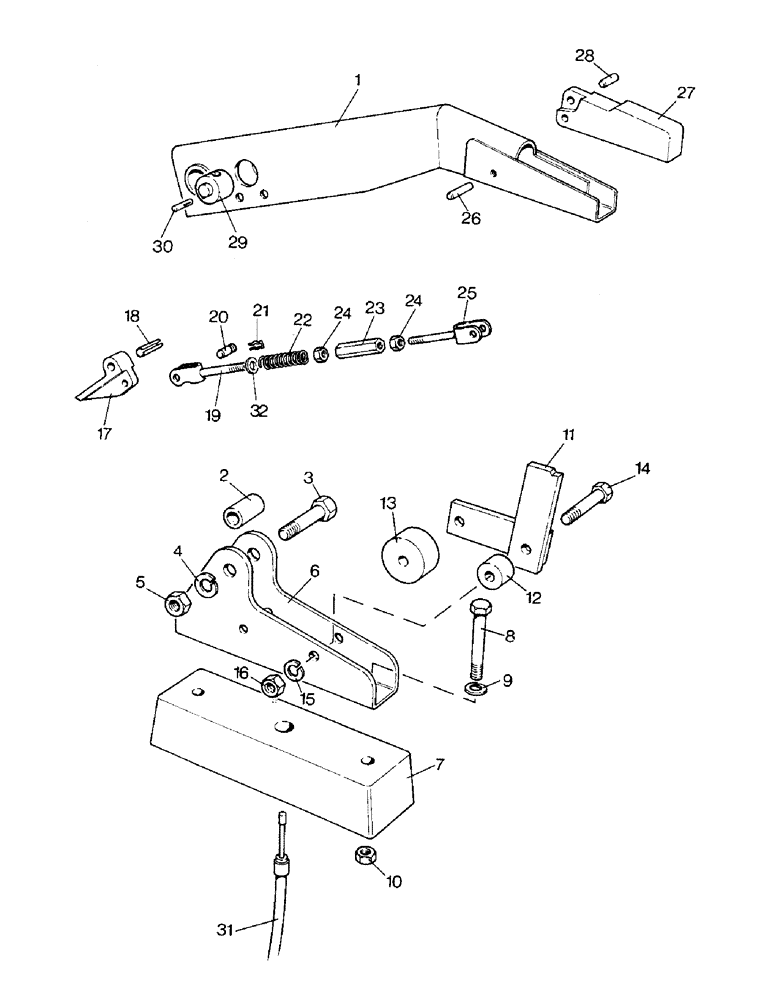 Схема запчастей Case IH 1690 - (C05-1) - HAND LEVER FOR PTO CLUTCH, HIGH PLATFORM, CAB, LOW PROFILE (03.1) - CLUTCH